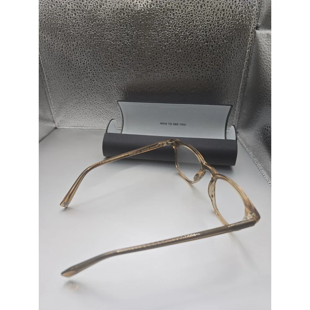 Warby Parker Turner 207 Clear Brown Eyeglasses Sunglasses 46-19-135 Eyewear